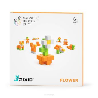 KLOCKI MAGNETYCZNE PIXIO 24 FLOWER STORY 0235 NN