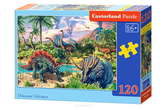 CASTOR PUZZLE 120 DINOSAUR VOLCANOS 3234