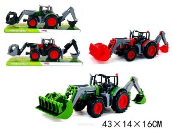 TRAKTOR Z TUREM DWIE ŁYŻKI 43X16 CM 4046
