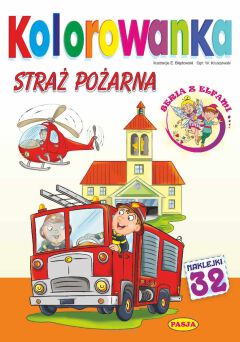 KOLOROWANKA Z ELFAMI  STRAŻ POŻARNA 4914