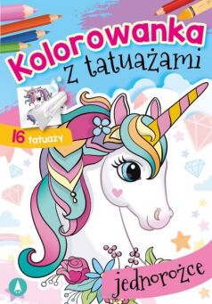 KOLOROWANKA Z TATUAŻAMI JEDNOROŻCE 2044