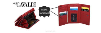 PORTFEL DAMSKI SKÓRA PN23-YM-BL RED 1383 NN