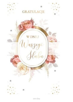 KARTKA ŚLUB GRATULACJE W DNIU ŚLUBU 6375 NN