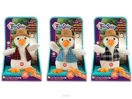 KACZKA POWTARZAJĄCA MUZYKA RUCH 25X15 CM 0602