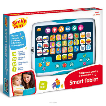 SMILY SMART TABLET ZDOBYWAM WIEDZĘ ZWIERZĘ 2757 NN