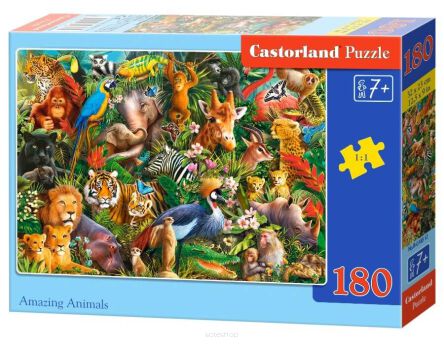 CASTOR PUZZLE 180 AMAZING ANIMALS 8512