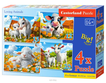 CASTOR PUZZLE 8-12-15-20 LOVING ANIMALS 1060