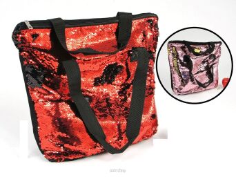 TORBA Z ZAMKIEM MAGICZNE CEKINY 48X37 CM 3487