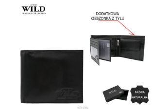 PORTFEL MĘSKI SKÓRA N992-P-GCL BLACK 7622 NN