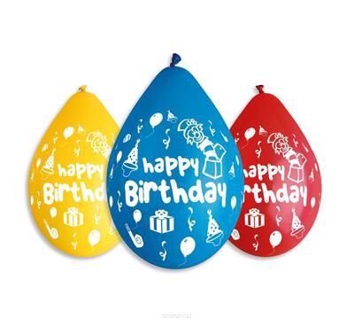 BALONY PREMIUM HAPPY BIRTHDAY WISZĄCE 12