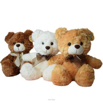 PLUSZ MIŚ Z KOKARDĄ 3 KOL. 23 CM 1823