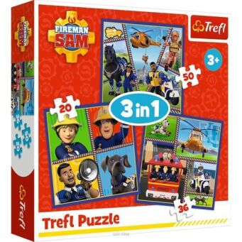 TREFL PUZZLE 3W1 DZIEŃ STRAŻAKA SAMA 8682 NN