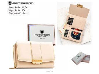 PORTFEL DAMSKI EKO PTN 0015-LAK BEIGE 9501 NN