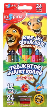 KREDKI TRÓJKĄT DWUS 12/24 KOL INSPIRI [12] 3927 NN