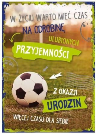 KARTKA URODZINY FOOTBALL 4789 NN
