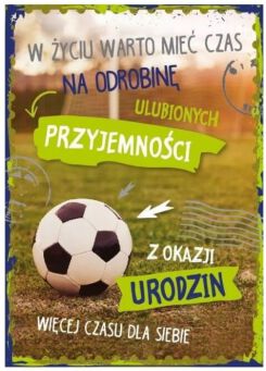 KARTKA URODZINY FOOTBALL 4789 NN