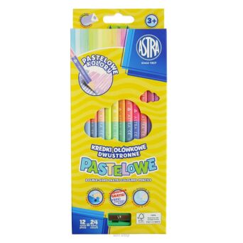 KREDKI OŁ TRÓJKĄT 12/24 PASTELOWE ASTRA [12] NN