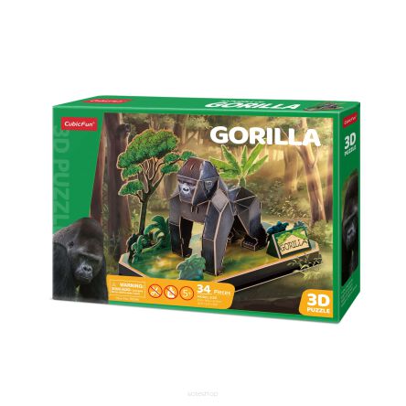 PUZZLE 3D CUBIC FAN ZWIERZĘTA GORYL 8592