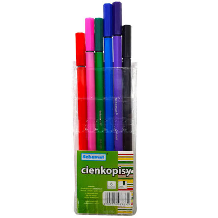 DŁUGOPIS CIENKOPIS 0,4 MM 6 KOL. 8132 