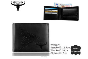 PORTFEL MĘSKI SKÓRA N7-02-GG BLACK 9393 NN