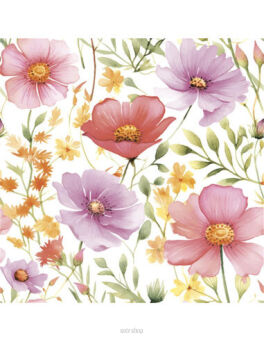 SERWETKI BUKIET POLNYCH KWIATÓW 33x33 (20) 6106