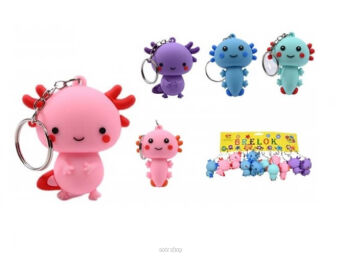 BRELOK UŚMIECHNIĘTY AKSOLOTL 6 CM (12) 9588