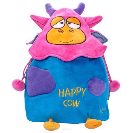 PLUSZ HAPPY COW PLECAK NIEBIESKI 30X20 CM 4859