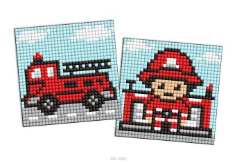 MOZAIKA DIAMNETOWA ZAWÓD STRAŻAK 9x9 CM 5807