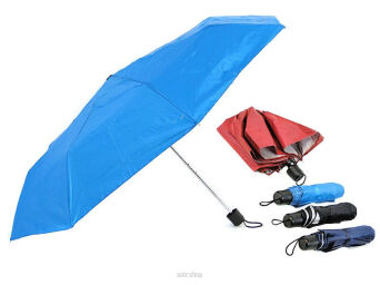 PARASOL SKŁADANY 4 KOL. WEWN. SREBRNY 3635