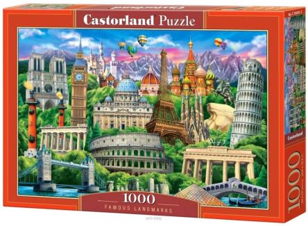CASTOR PUZZLE 1000 FAMOUS LANDMARKS 4901