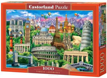 CASTOR PUZZLE 1000 FAMOUS LANDMARKS 4901