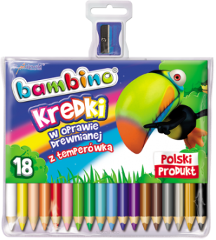 KREDKI BAMBINO OŁ GRUBE 18 KOL+TEMPER 0348 NN