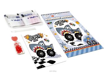 MOZAIKA DIAMENTOWA SAMOCHÓD REKIN 15x20 9997