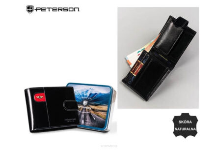 PORTFEL MĘSKI SKÓRA PTN 22302L-VT-T BL RED 2916 NN