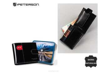 PORTFEL MĘSKI SKÓRA PTN 22302L-VT-T BL RED 2916 NN
