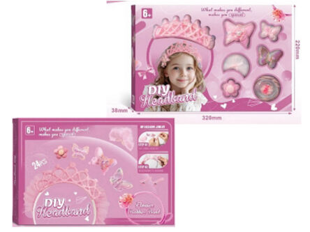 ZESTAW ZRÓB SWOJĄ OPASKĘ DO WŁ. RÓŻ 22X32 0503