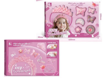 ZESTAW ZRÓB SWOJĄ OPASKĘ DO WŁ. RÓŻ 22X32 0503