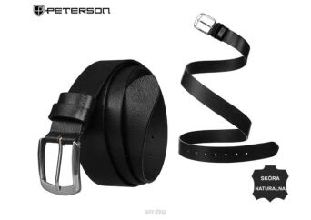 PASEK MĘSKI SKÓRA LTP-TWT-115 BLACK 9890 NN