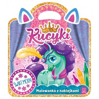 MALOWANKA Z NAKLEJKAMI KUCYKI ŚWIAT MODY 6869