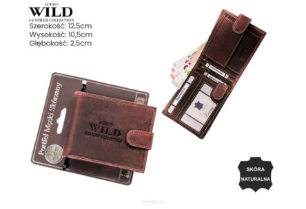 PORTFEL MĘSKI SKÓRA N992L-CHM-BL BROWN 9014 NN