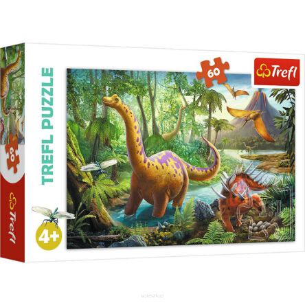 TREFL PUZZLE 60 WĘDRÓWKA DINOZAURÓW 3192 NN