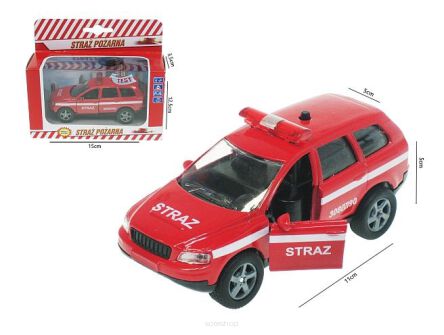 AUTO STRAŻ 11 CM Z POL GŁOSEM PUD. 15X8 CM 7433