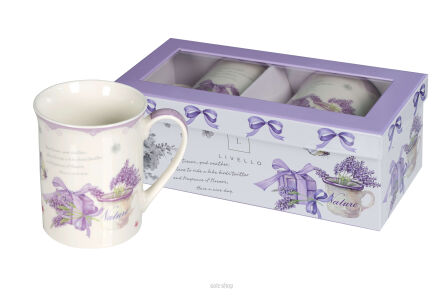 ZESTAW 2 KUBKI LAWENDA 350 ML 7133