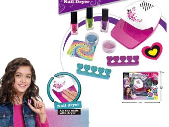 STUDIO PAZNOKCI Z SUSZARKĄ LAMPĄ 33X25 CM 8703