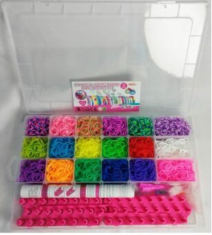 GUMKI DO ROBIEN. BRANSOLETEK WALIZKA 35X21 CM 4147