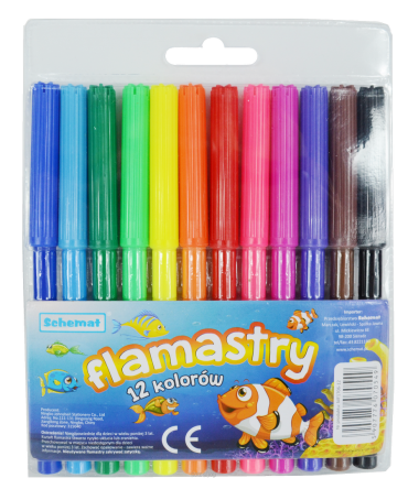 FLAMASTRY 12 KOL [24] 0549