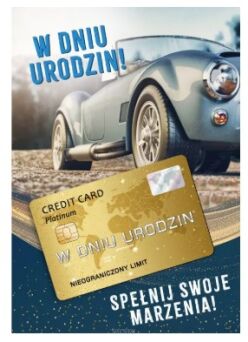 KARTKA URODZINY CREDIT CARD MĘŻCZYZNA 2131 NN