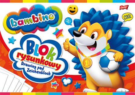 BLOK RYSUNKOWY A4 BIAŁY BAMBINO 20K 1574 NN