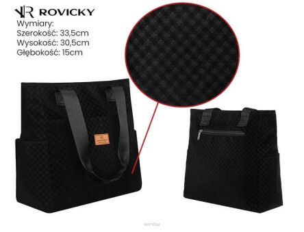 TORBA DAMSKA R-TZ-01-2363 BLACK W02 2363 NN