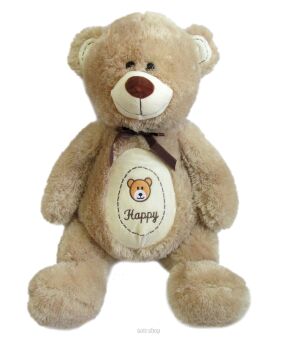 PLUSZ MIŚ Z APLIKACJĄ HAPPY XL 75 CM 9917